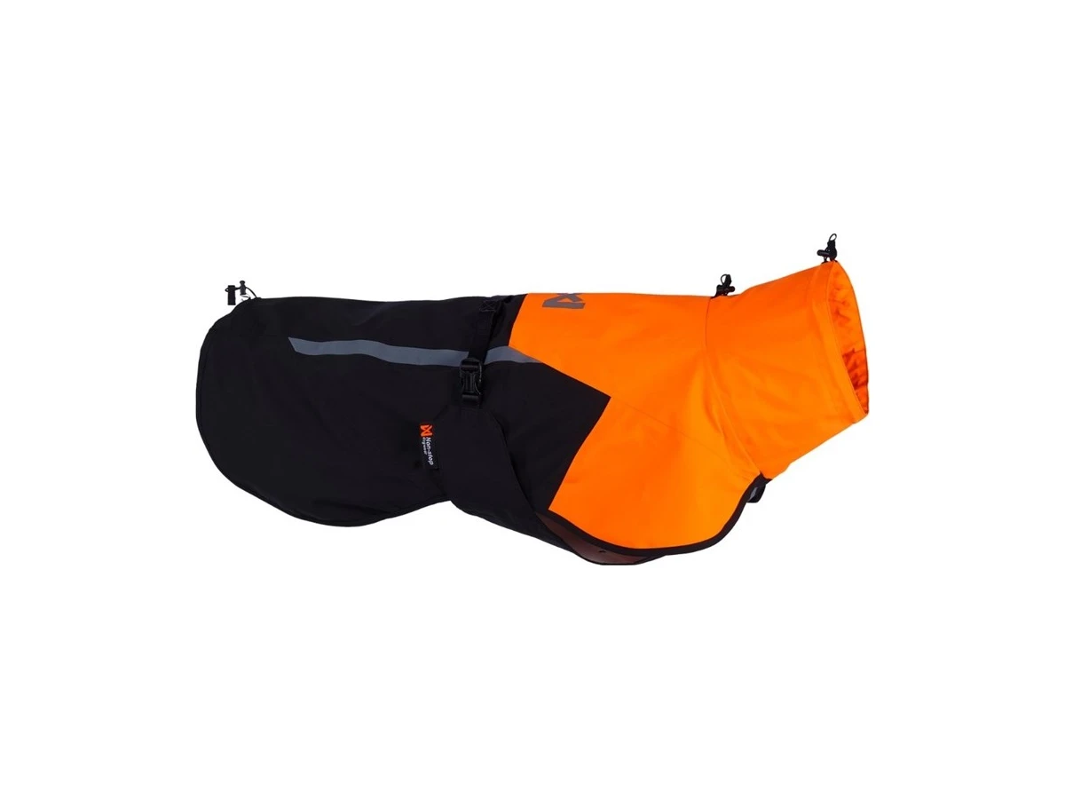 Non-stop dogwear Fjord Raincoat 2.0 i Black/Orange